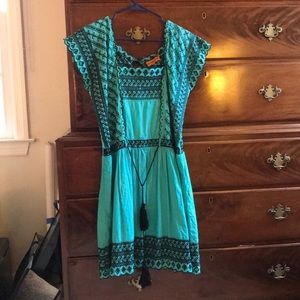 Turquoise Roberta Freymann Dress Size Small